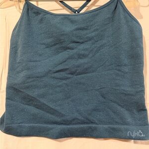 Ryka Women's Teal Sparkle Yoga Leggings and Top Set